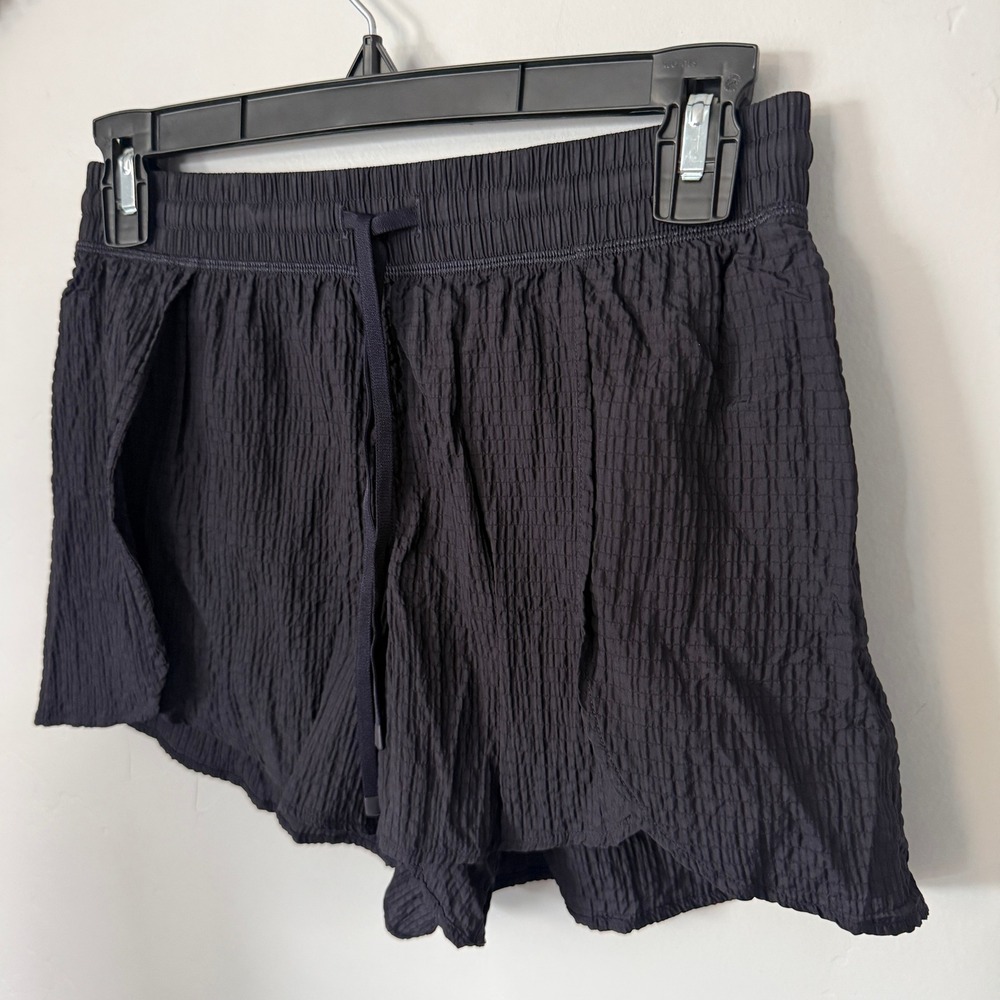 lululemon Negative Split Textured Run Short 2.5 Black Womens XS LW7DH3S - Picture 3 of 8